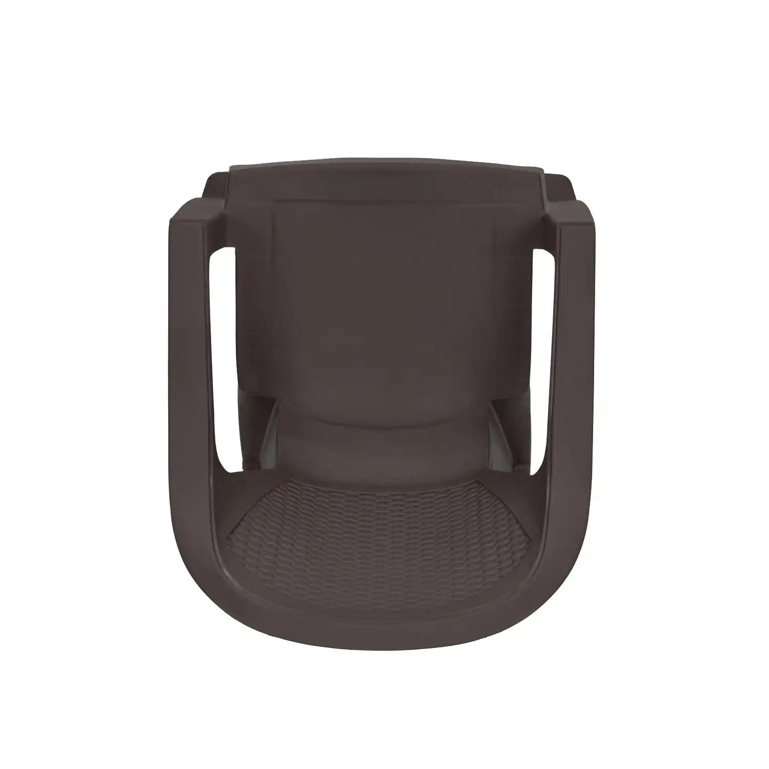 Nilkamal Exotica Plastic Arm Chair (Season Rust Brown) - Top View