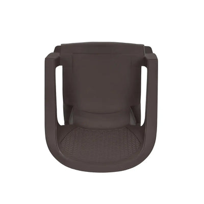 Nilkamal Exotica Plastic Arm Chair (Season Rust Brown) - Top View