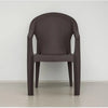 Nilkamal Exotica Plastic Arm Chair (Season Rust Brown) - Front View
