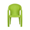 Nilkamal Exotica Plastic Arm Chair (Lush Green) - Front View