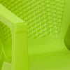 Nilkamal Exotica Plastic Arm Chair (Lush Green) - Close Up View