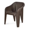 Nilkamal Eeezy Go Plastic Chair Season Rust Brown – Slide Side View