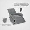 Nilkamal Electro 1 Seater Electric Recliner Sofa (Dark Grey) - Features View