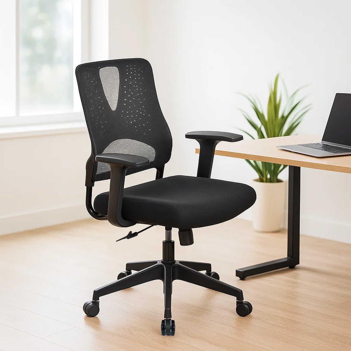 Nilkamal Enrich Mid Back Office Chair (Black)
