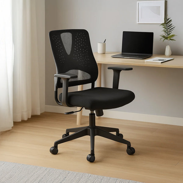 Buy Nilkamal Enrich Mid Back Office Chair (Black) Online In India