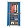 Nilkamal Freedom Big 1 (FB1) Plastic Storage Cabinet (Deep Blue and Grey)