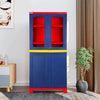 Nilkamal Freedom Big 2 (FB 2) Plastic Storage Cabinet – Main View (Blue & Red Finish)