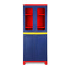 Nilkamal Freedom Big 2 (FB 2) Plastic Storage Cabinet – Front View (Blue & Red)