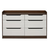 Nilkamal Febian Chest of 6 Drawers (Walnut & White)