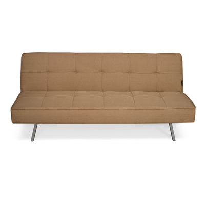 Nilkamal Felecia Fabric Sofa Cum Bed (Dark Beige)
