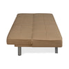 Nilkamal Felecia Fabric Sofa Cum Bed (Dark Beige)