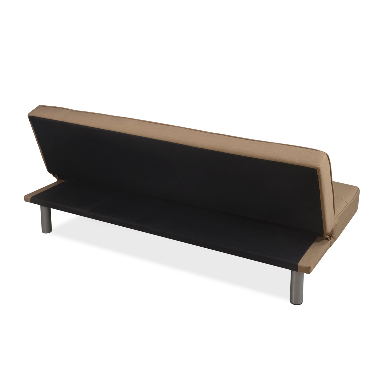 Nilkamal Felecia Fabric Sofa Cum Bed (Dark Beige)