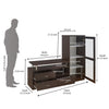 Nilkamal Felix Wall Unit (Coffee)