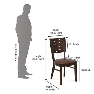 Nilkamal Fern 4 Seater Dining Kit (Erin Brown)