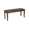 Nilkamal Camilla Multi Use Long Sitting Bench for Living Room | Dining Room (Dark Walnut)