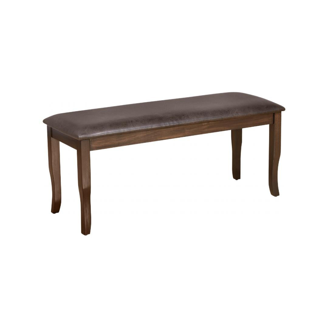 Nilkamal Camilla Multi Use Long Sitting Bench for Living Room | Dining Room (Dark Walnut)