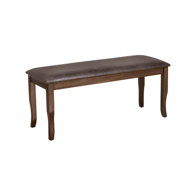 Nilkamal Camilla Multi Use Long Sitting Bench for Living Room | Dining Room (Dark Walnut)