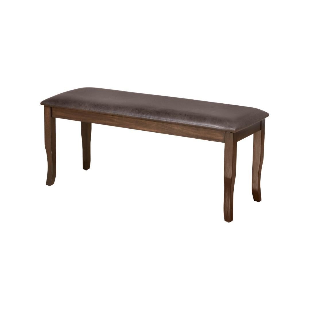 Nilkamal Camilla Multi Use Long Sitting Bench for Living Room | Dining Room (Dark Walnut)
