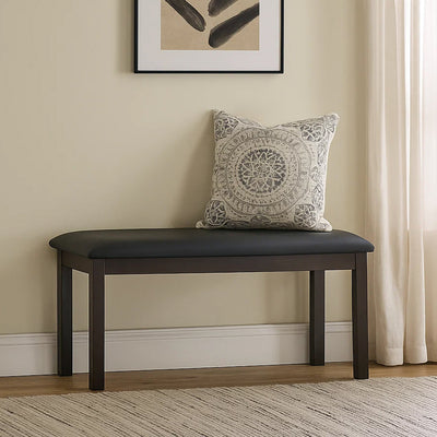 Nilkamal Mauna Multi Use Medium Sitting Bench for Living Room | Dining Room (Dark Cappuccino)