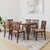 Nilkamal Alice 6 Seater Dining Set (Antique Cherry)