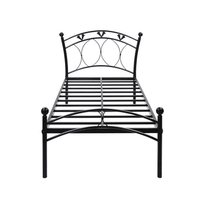 Nilkamal Hydra Metal Single Bed (Black)