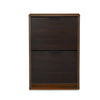 Nilkamal Florine Engineered Wood 2 Tier Shoe Cabinet (Walnut & Wenge)