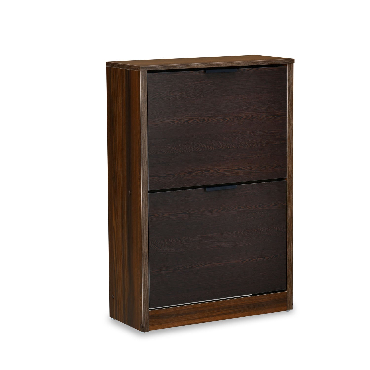 Nilkamal Florine Engineered Wood 2 Tier Shoe Cabinet (Walnut & Wenge)
