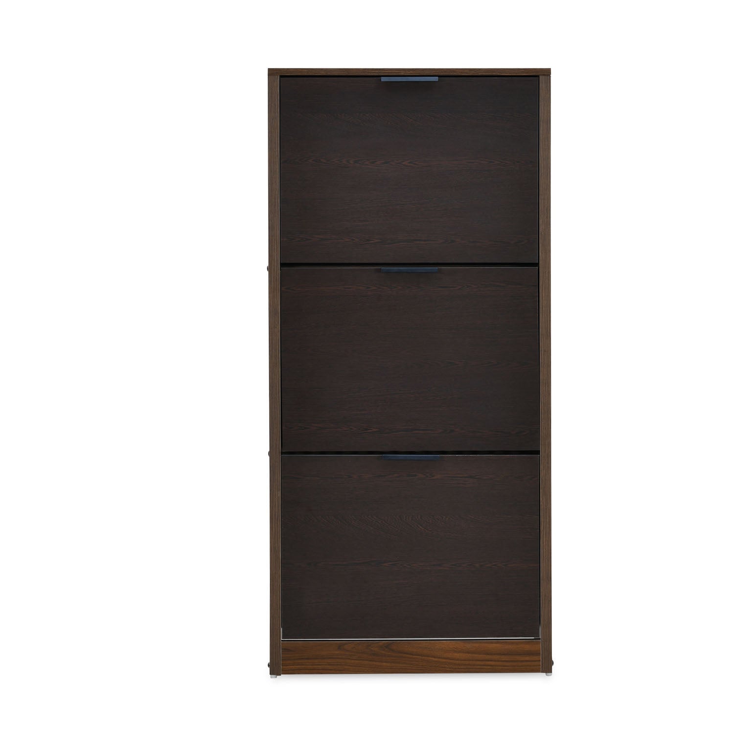 Nilkamal Florine 3 Tier Engineered Wood Shoe Cabinet (Walnut & Wenge)