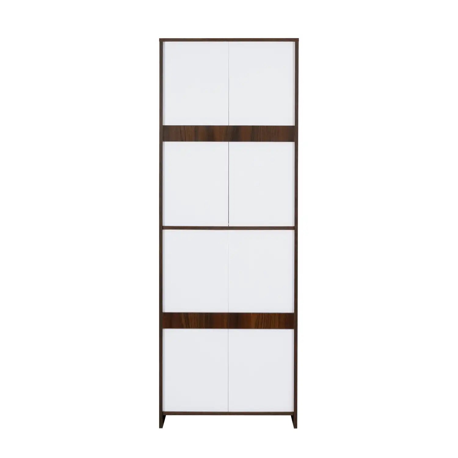 Nilkamal Florine Engineered Wood 4 Tier Shoe Rack (Walnut & Wenge)