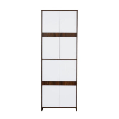 Nilkamal Florine Engineered Wood 4 Tier Shoe Rack (Walnut & Wenge)