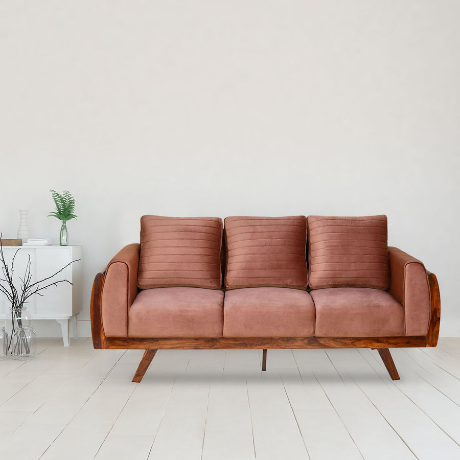 Nilkamal Lakewood 3 Seater Sofa (Cocoa)