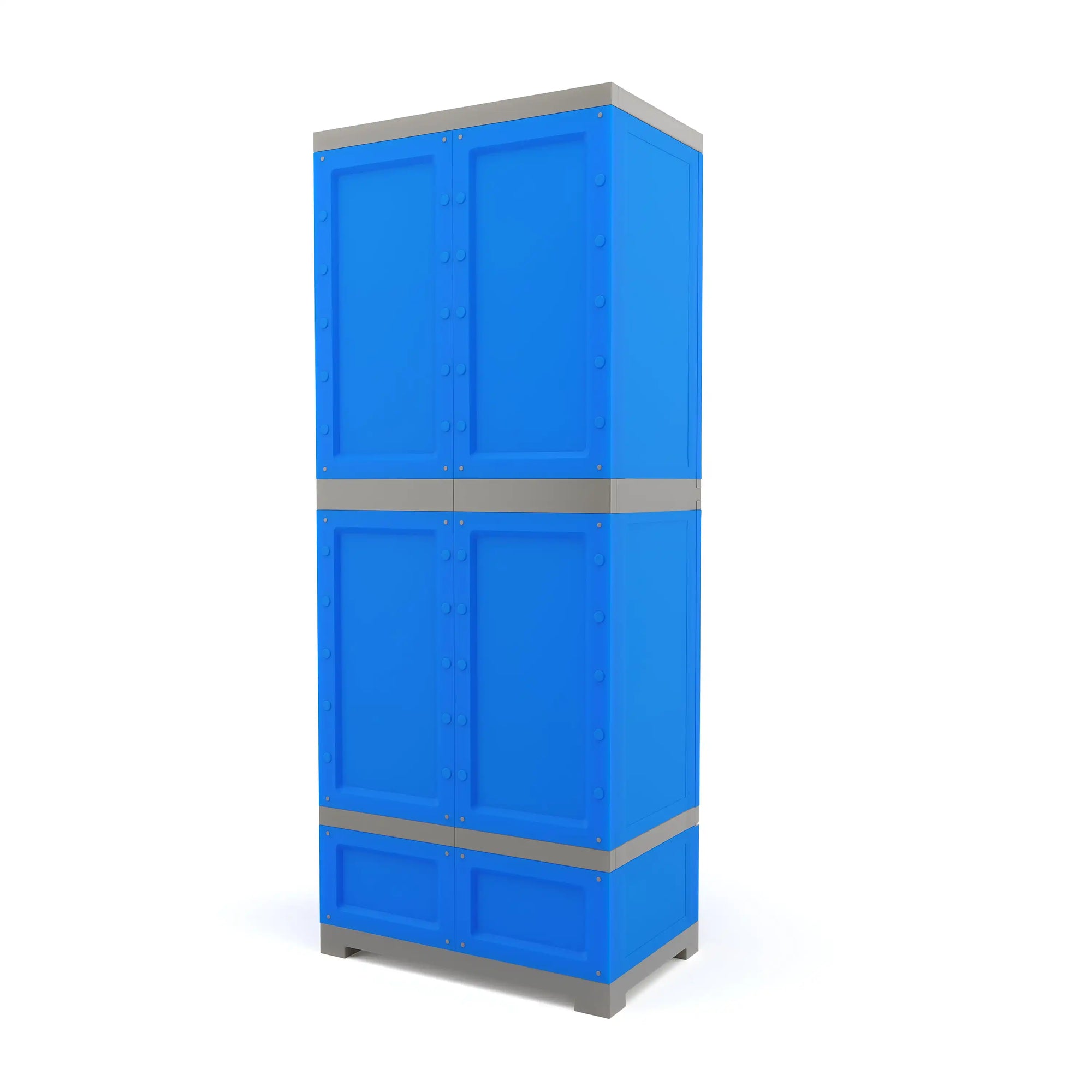 Nilkamal Freedom FMDR 1B Plastic Storage Cabinet with 1 Drawer (Deep Blue / Grey)