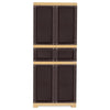 Nilkamal Freedom FMDR 1C Plastic Cabinet with 1 Drawer (Brown & Biscuit)