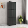 Nilkamal Freedom Large (FML) Plastic Storage Cabinet (Charcoal Grey) - Main View