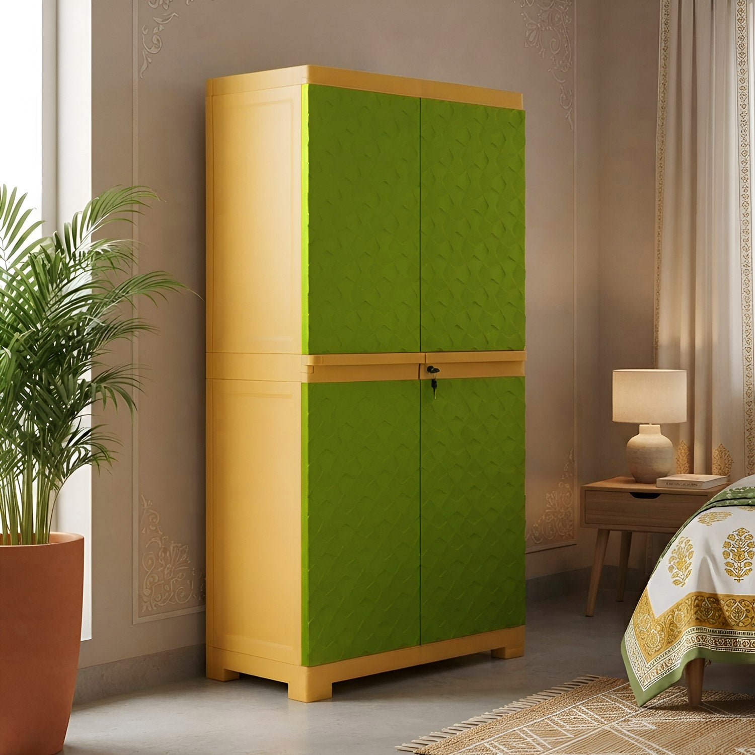 Lush Green & Mustard Yellow