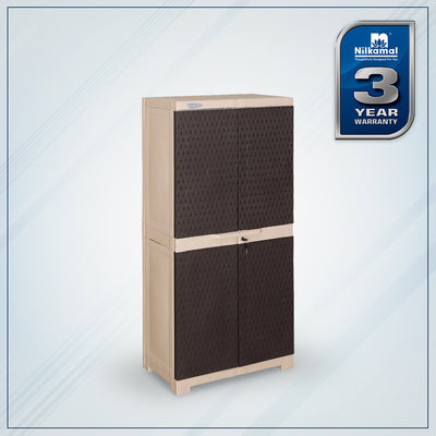 Nilkamal Freedom Mini Medium (FMM) Cabinet (Weather Brown / Biscuit)