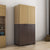 Nilkamal Freedom Mini Medium (FMM Duet) Plastic Storage Cabinet (Rattan Dark Beige & Weather Brown)