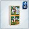 Nilkamal FMM Jungle Theme Mini Cabinet (Beach & Pastel Orange)