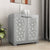 Nilkamal Freedom Star (FMSC09STR) Plastic Shoe Cabinet (Haze Grey & Milky White)