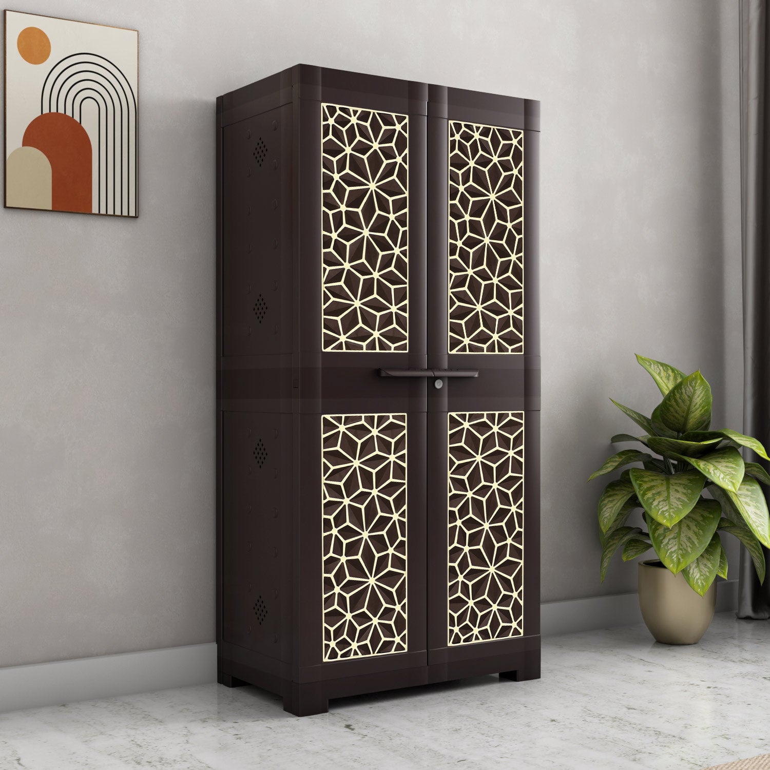 Buy Nilkamal Freedom Star (FMSC18STR) Plastic Show Cabinet