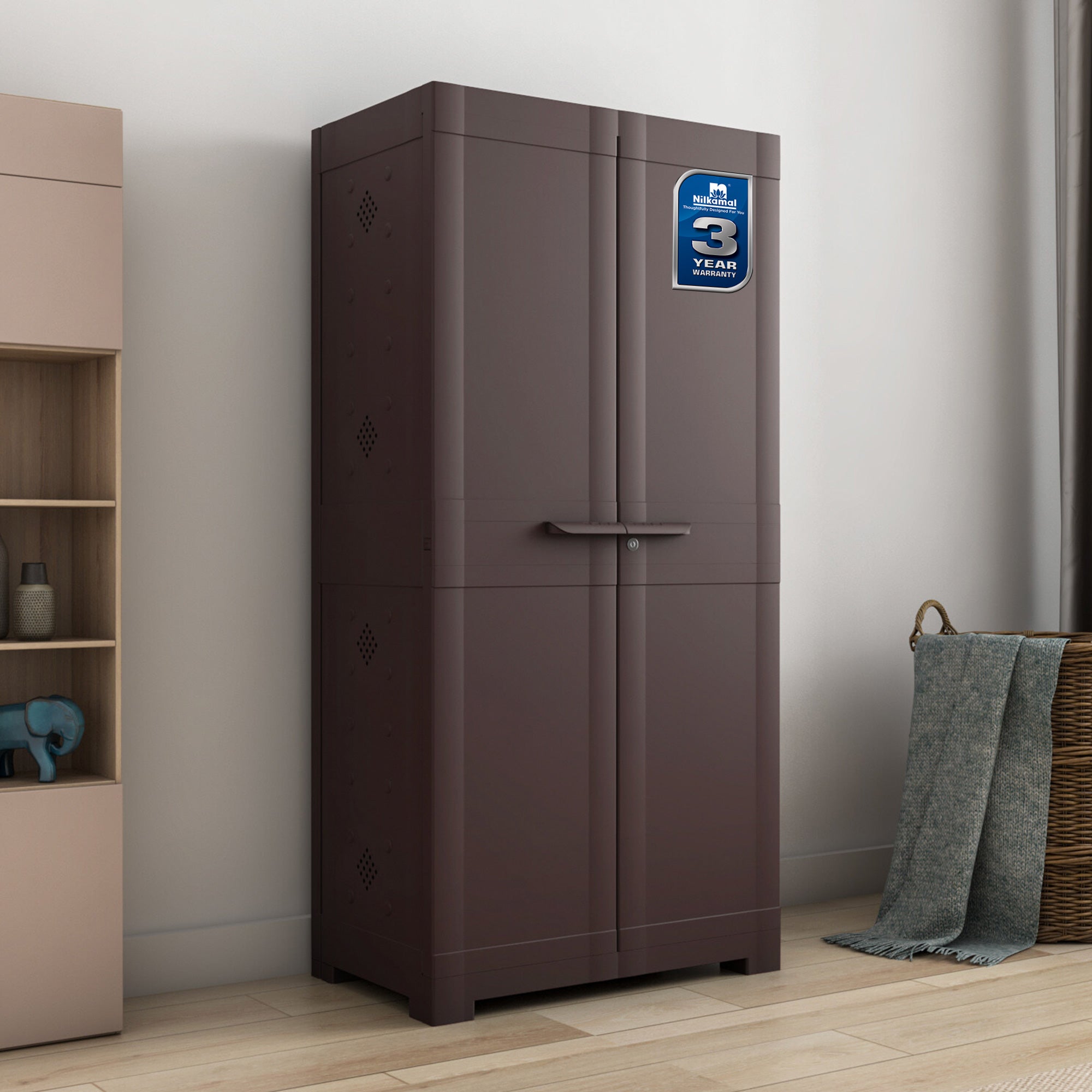 Nilkamal Freedom Large 18 (FMSC18) Shoe Rack Plastic Cabinet (Weather