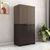 Nilkamal Freedom (FMSC18D) Plastic Shoe Cabinet (Rattan Dark Beige & Weather Brown)