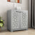 Nilkamal Freedom Star Small (FMSSTAR) Plastic Storage Cabinet (Haze Grey & Milky White) - Main View
