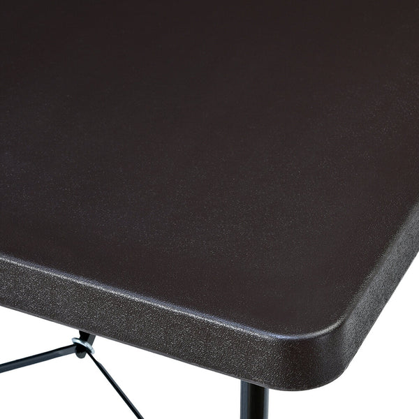 Nilkamal Festive 4 ft Foldable Rectangle Table (Brown) - Nilkamal Furniture