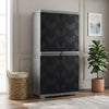 Nilkamal Freedom (FMM) Wave Plastic Storage Cabinet (Haze Grey & Charcoal Grey)