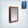 Nilkamal Gem Plastic Cabinet with Mirror (Mango Wood) - Slight Side View