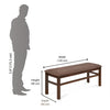 Nilkamal Gem Multi Use Long Sitting Bench for Living Room | Dining Room (Cappuccino)