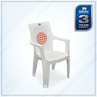 Nilkamal Globe 3D Plastic Arm Chair