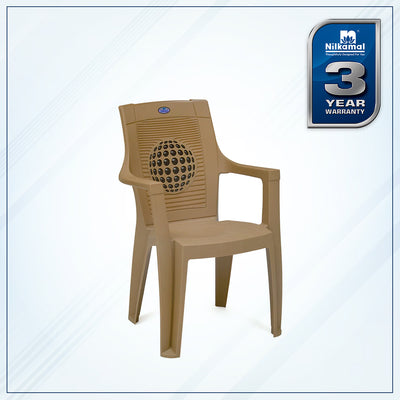 Nilkamal Globe 3D Plastic Arm Chair