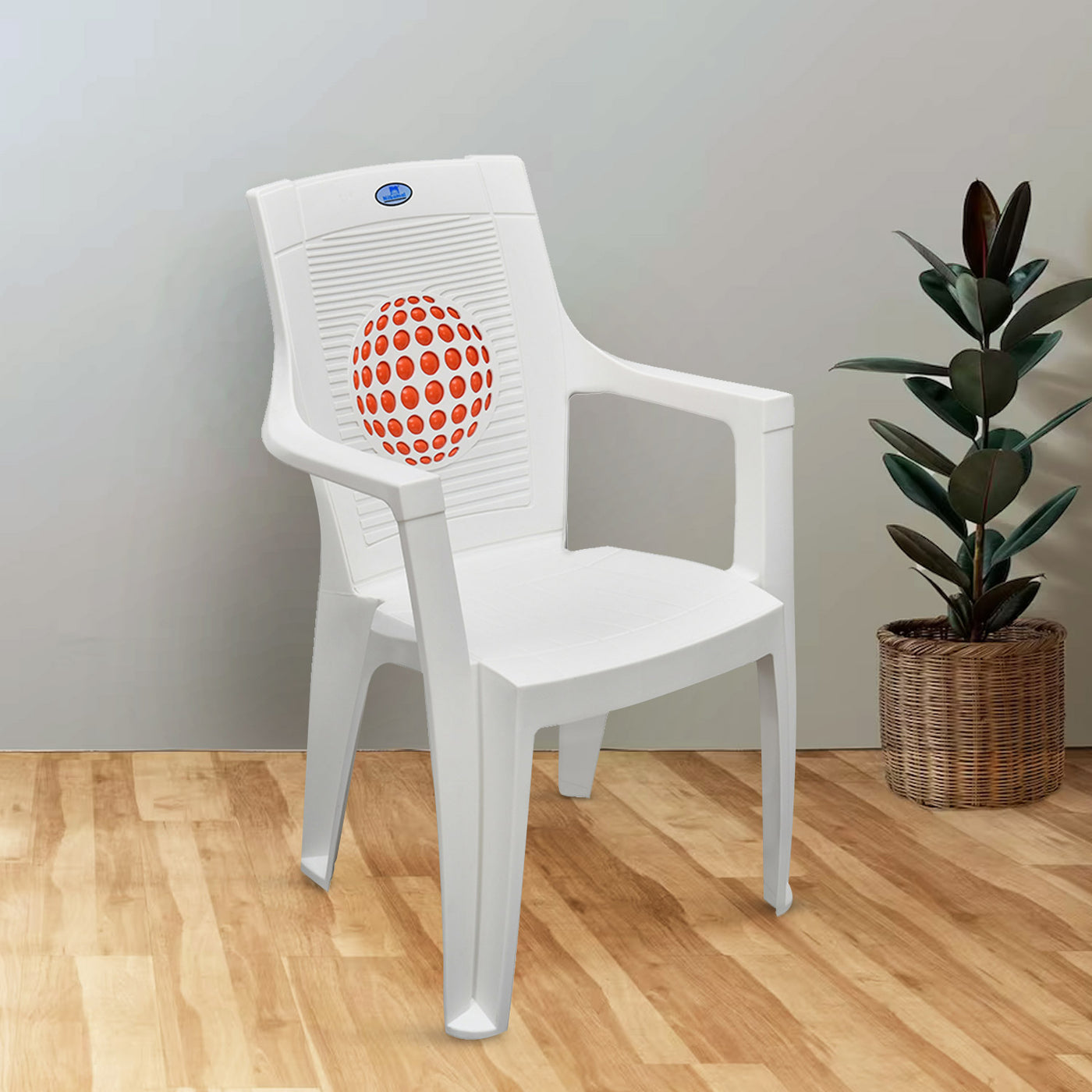 Nilkamal Globe 3D Plastic Arm Chair